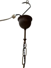 Patinated Brass Arts & Crafts Art Nouveau Lantern, 1900s